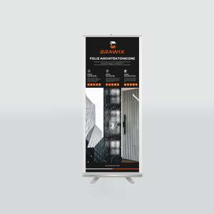 Baner BRAWIX – folia architektoniczna – 1,8 × 0,8 m (podłogowy)