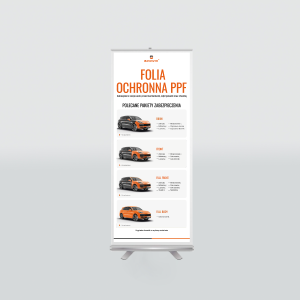 Baner BRAWIX PPF (schemat szablonów) - 1,8 x 0,8 m (podłogowy)